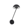 Aplique de pared Pure - Faro - Lámpara LED negra con cabezal redondeado