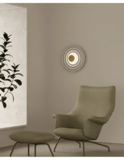 Aplique de pared Rang – Aromas – Lámpara decorativa circular, de resina, LED 3000K