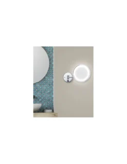 Aplique de pared Reflex - AJP - Espejo de aumento con luz LED para uso cosmético / maquillaje