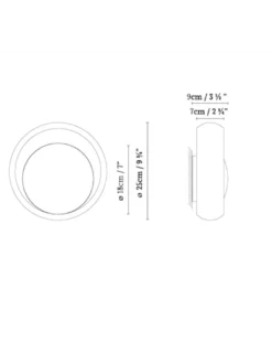 Aplique de pared Ring W1 - B.lux - Lámpara decorativa en forma de anillo