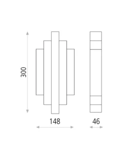 Aplique de pared Robin - ACB - Lámpara LED minimalista y decorativa