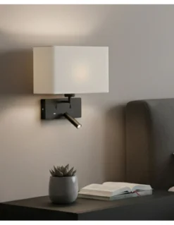 Aplique de pared Romeo - ACB - Lámpara de pared con lector LED y USB