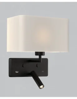 Aplique de pared Romeo - ACB - Lámpara de pared con lector LED y USB