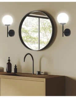 Aplique de pared Royal – AJP – Lámpara tipo bola negra