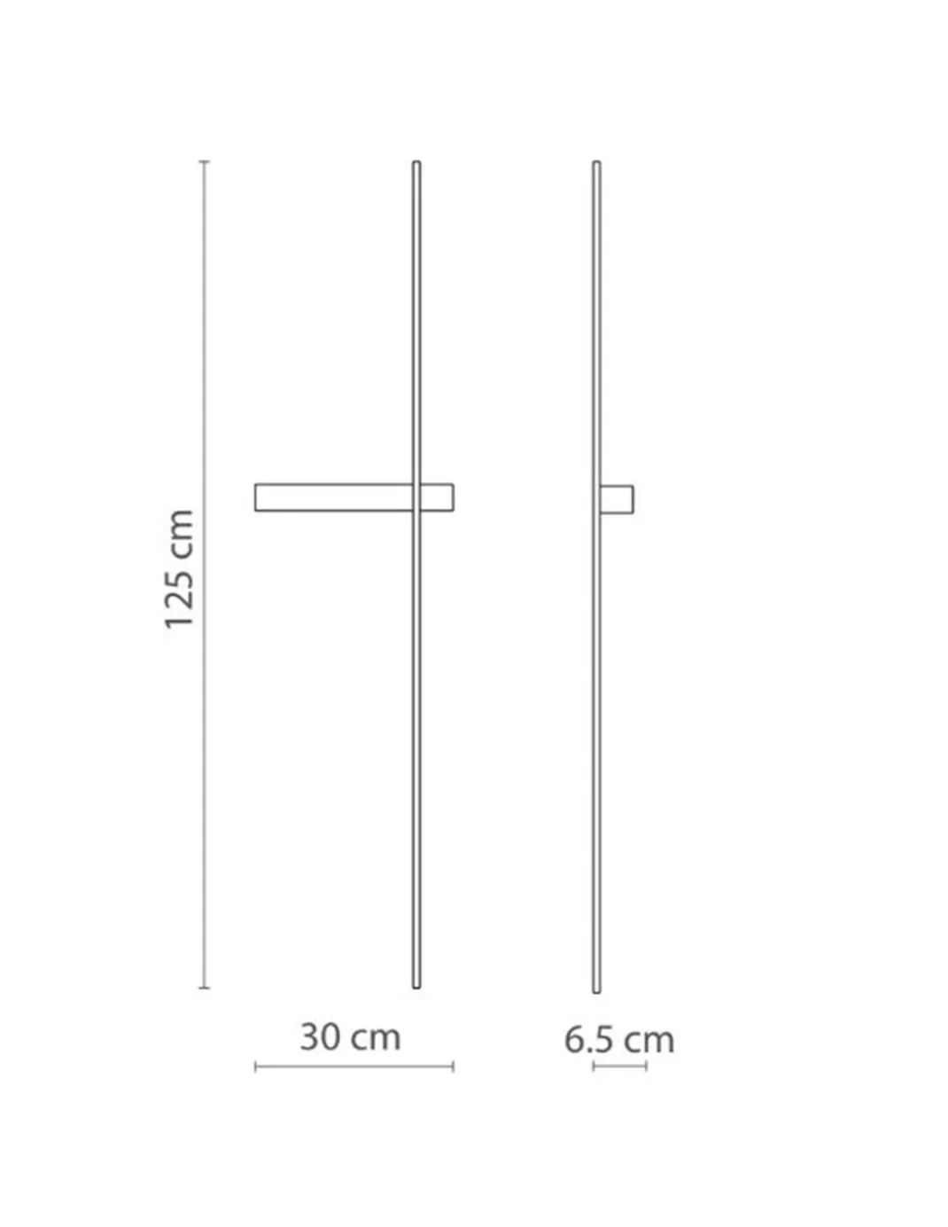 Aplique de pared Rut – Robin – Lámpara minimalista negra, LED 700 lm 3000K, Altura: 12.5 cm