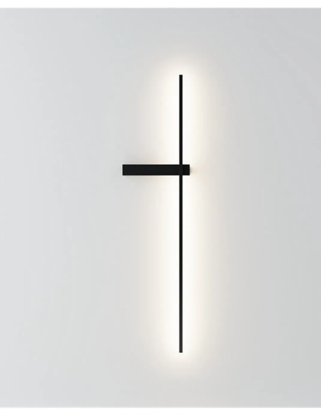 Aplique de pared Rut – Robin – Lámpara minimalista negra, LED 700 lm 3000K, Altura: 12.5 cm