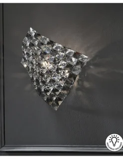 Aplique de pared Satén – Schuller – Pantalla de cristales, diseño decorativo
