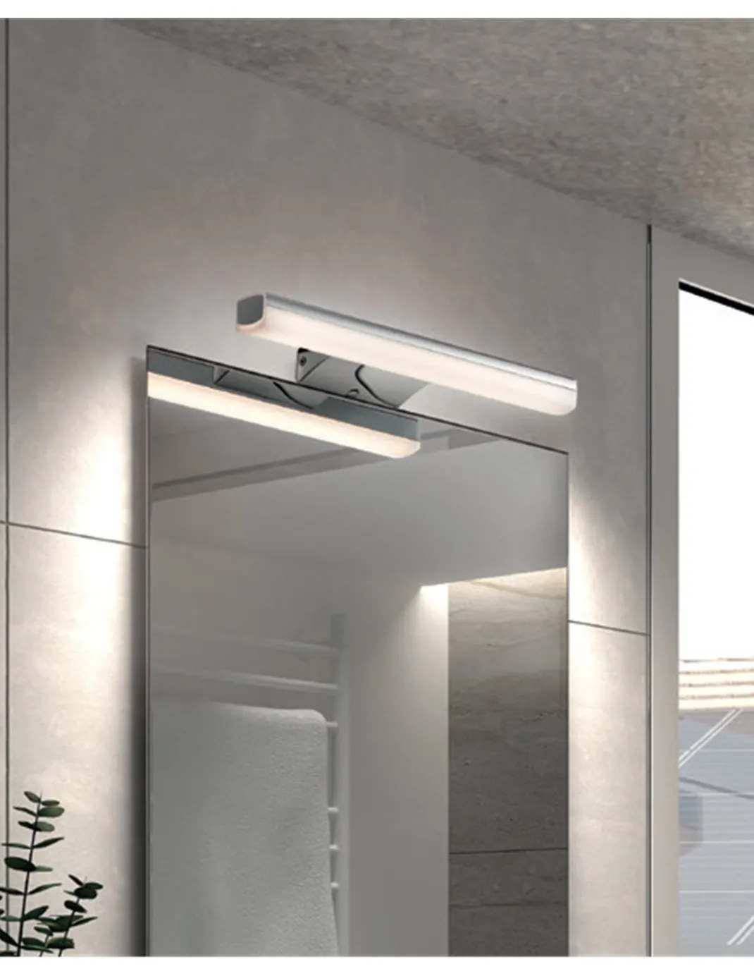Aplique de pared Sleet - Novolux Lighting - Lámpara para espejo de baño