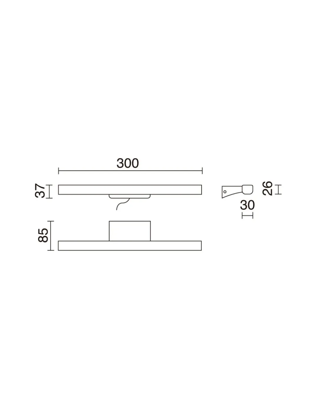 Aplique de pared Sleet - Novolux Lighting - Lámpara para espejo de baño