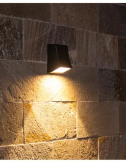 Aplique de pared Slide - Iberlamp - Lámpara de exterior antracita