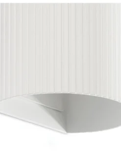 Aplique de pared Sole - Faro - Doble iluminación, pantalla estriada