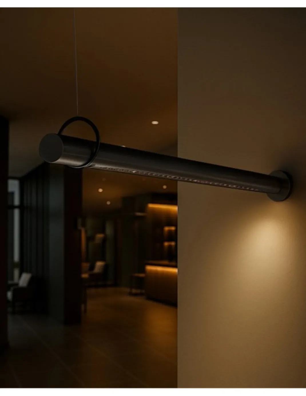 Aplique de pared Solid WS - B.lux - Lámpara lineal suspendida con óptica darklight