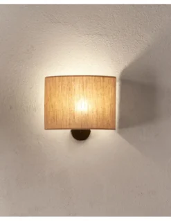 Aplique de pared Sorrento - Massmi - Pantalla de lino natural