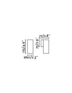 Aplique de pared Stan - Faro - Aplique cilíndrico GU10 de luz directa