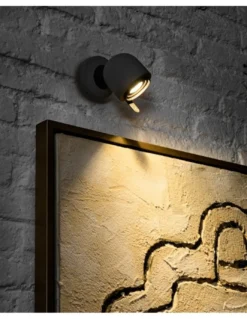 Aplique de pared Stone – Faro – Lámpara de cemento, Lector GU10