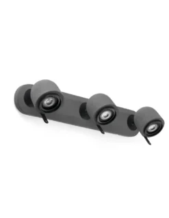 Aplique de pared Stone – Faro – Lámpara de cemento, 3 luces, Lector GU10