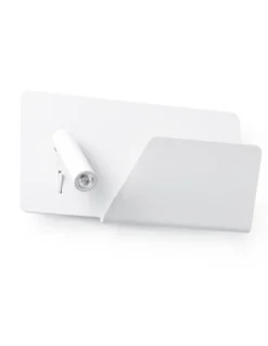 Aplique de pared Suau Derecho - Faro - Lámpara con bandeja y USB, luz orientable