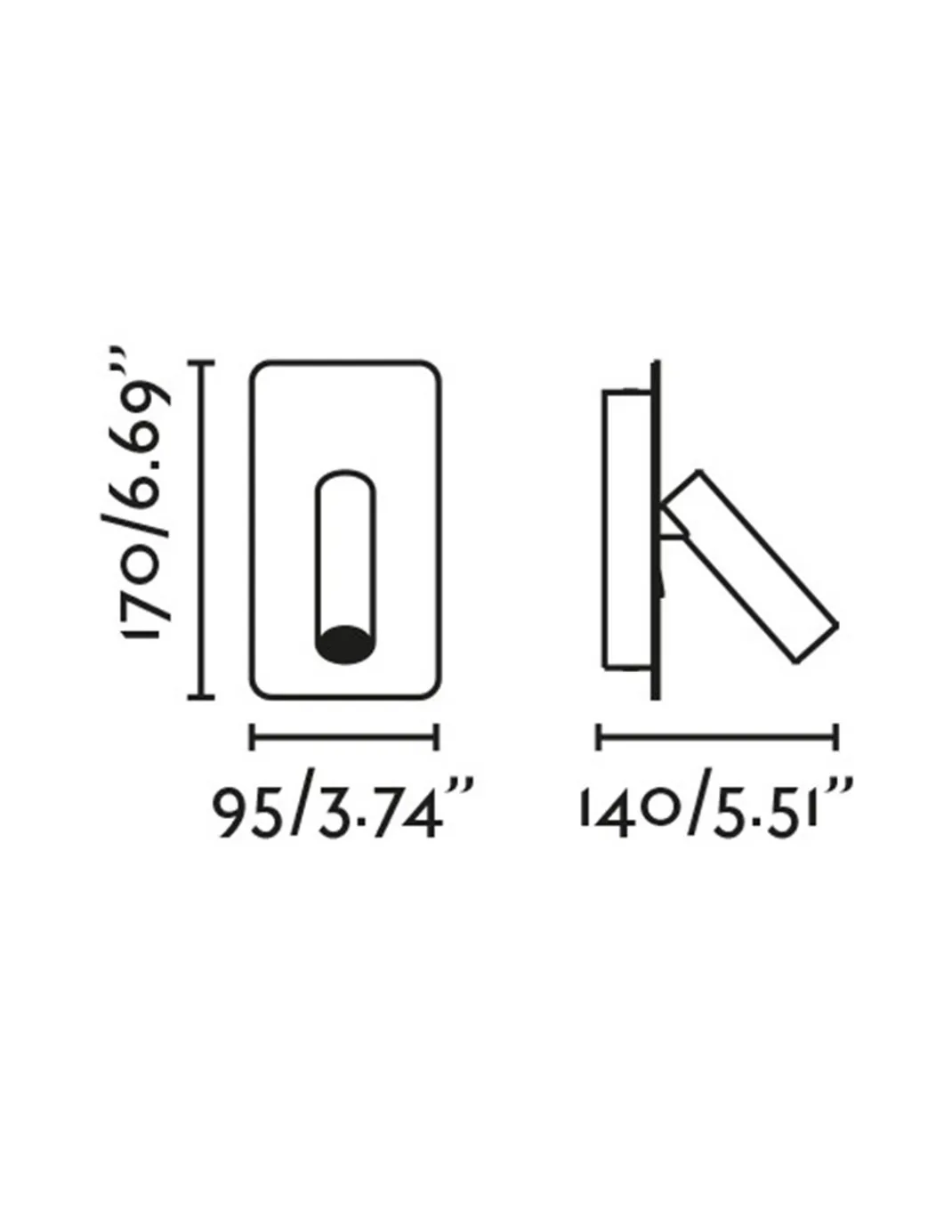 Aplique de pared Suau - Faro - Lámpara con lector y USB