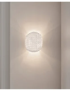 Aplique de pared Tati - a-emotional light - Aplique de diseño en malla de acero inoxidable