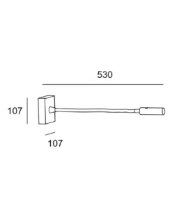 Aplique de pared Tip – LedsC4 – Lámpara de lectura LED 3000K, Doble instalación: empotrado/superficie