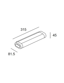 Aplique de pared Toi – LedsC4 – Lámpara para baño en 2 tamaños, LED 3000K