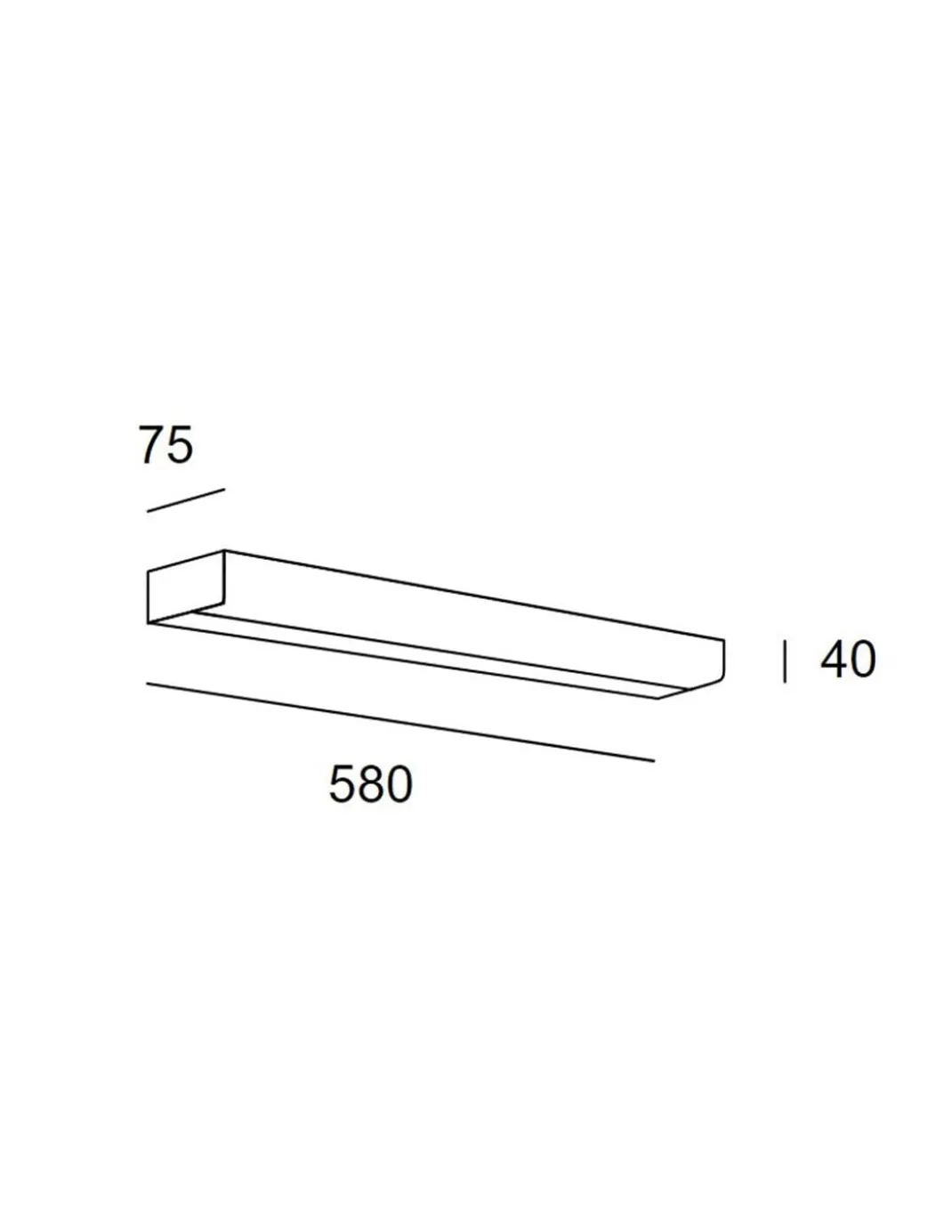 Aplique de pared Toilet Q – LedsC4 – Lámpara para espejo de baño, Disponible en 2 tamaños, LED 3000K