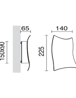 Aplique de pared Toliman - Exo - Novolux Lighting
