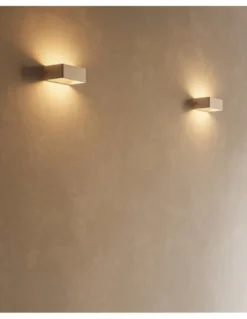 Aplique de pared Toppi – FORLIGHT – Lámpara de aluminio blanco, Disponible en dos medidas, LED 3000K