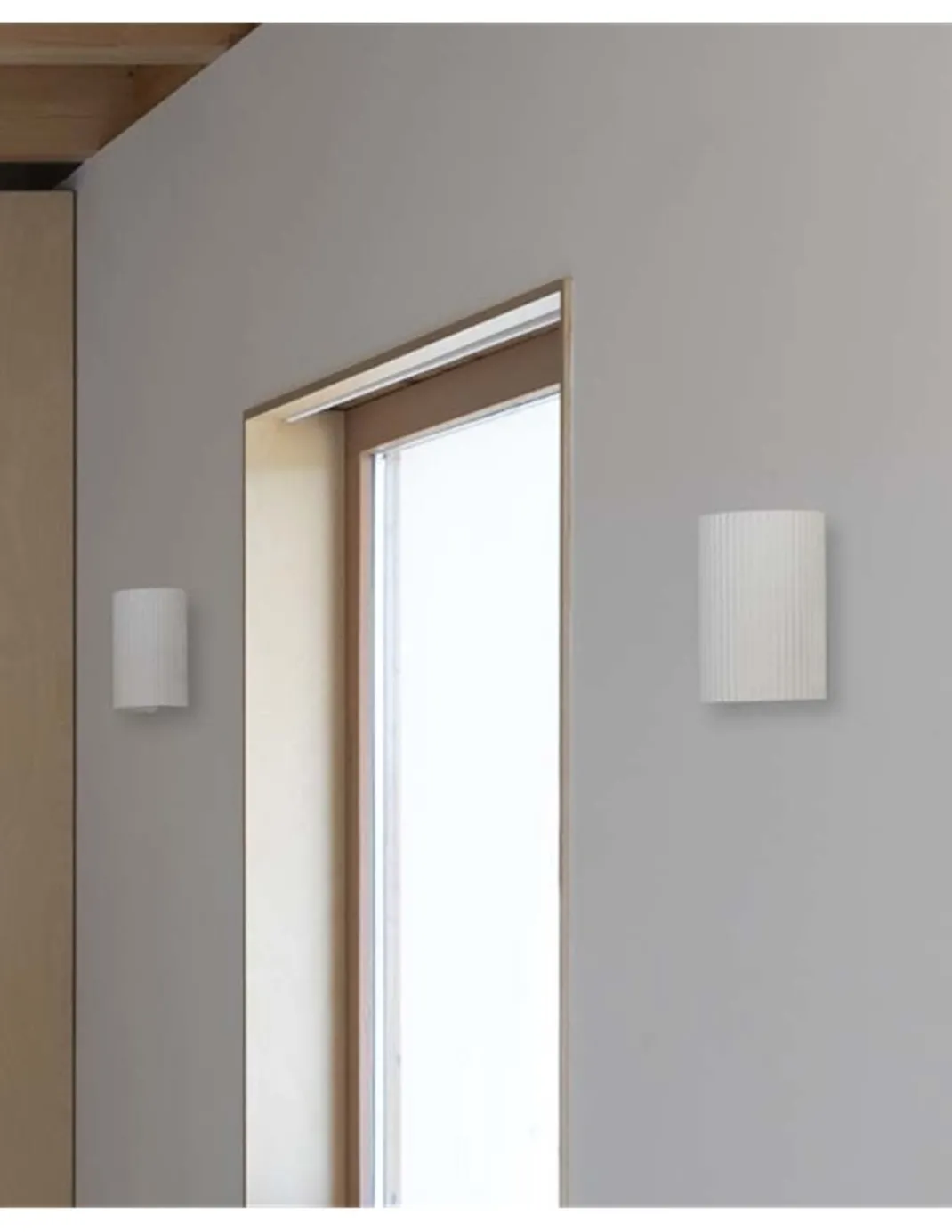 Aplique de pared Trama - Faro - Lámpara de yeso, luz unidireccional o bidireccional