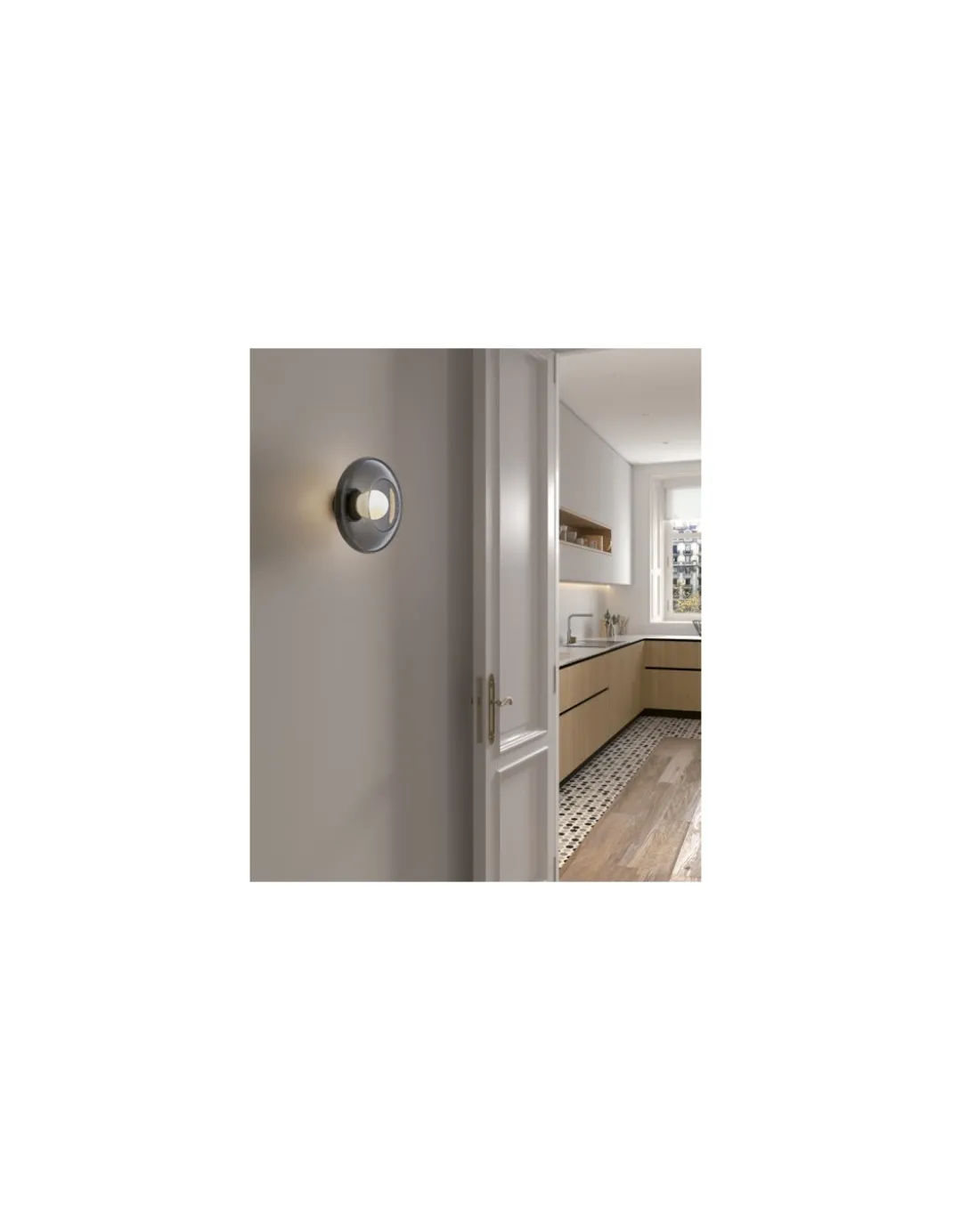 Aplique de pared Trip Glass - LedsC4 - Lámpara circular de diseño en cristal