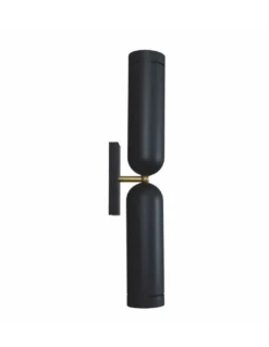 Aplique de pared Tubular – Fokobu – Lámpara moderna y decorativa, acabado negro