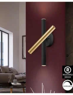 Aplique de pared Varas – Schuller – Diseño minimalista con brazo giratorio, LED regulable