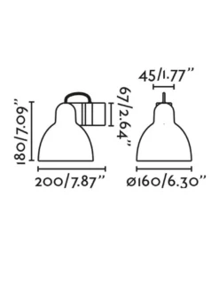 Aplique de pared Venice – Faro – Pantalla de cerámica orientable en 5 colores