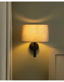 Aplique de pared Windsor - Faro - Pantalla gris, luz ambiental