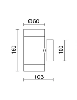 Aplique de pared y techo exterior Stan - Novolux Lighting