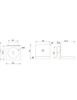 Aplique de pared Zanzibar – Mantra – Lámpara de dormitorio LED, Cargador de inducción