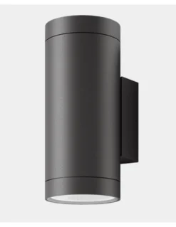 Aplique exterior Nori - ACB - Lámpara de pared cilíndrica de doble luz IP65