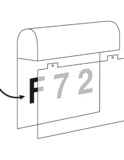 Aplique Number - Dopo - Novolux Lighting - Lámpara de pared de exterior con letrero personalizable
