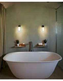 Aplique para baño de bronce LED IP44 – Brume – Faro