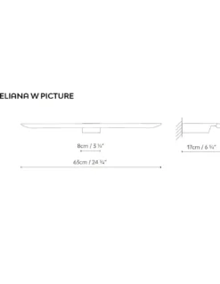 Aplique para iluminar cuadros Eliana - Blux