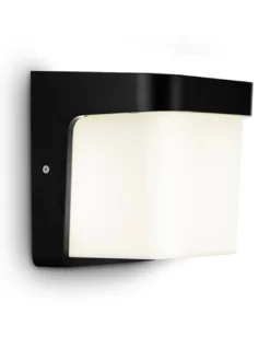 Aplique pared de exterior 901 - Conalux - Diseño cúbico en blanco y negro