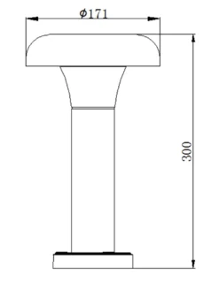 Baliza de exterior Arena - Iberlamp - Lámpara de aluminio antracita
