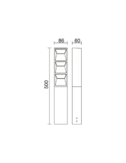 Baliza de exterior Flat - Novolux Lighting - Lámpara LED antracita