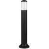 Baliza de exterior Indoo – FORLIGHT – Lámpara negra, E27 IP44, Altura: 70 cm, Apta para ambientes salinos