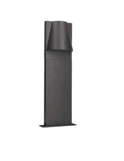 Baliza de exterior Kala – FORLIGHT – Lámpara de aluminio antracita en 2 medidas: 50 cm - 90 cm, GU10 IP44
