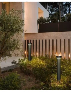 Baliza de exterior Lyon - Iberlamp - Lámpara de exterior (IP65), antracita