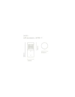 Baliza de Exterior Mercat - Nexia - Base redonda 10W
