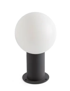 Baliza de exterior Moon – Faro – Sobremuro Gris Oscuro, E27