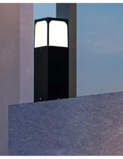 Baliza de exterior Veta - FORLIGHT - Disponible en 3 tamaños, acabado negro
