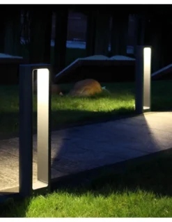 Baliza de exterior Windows - Iberlamp - Lámpara LED de aluminio antracita, 80 cm